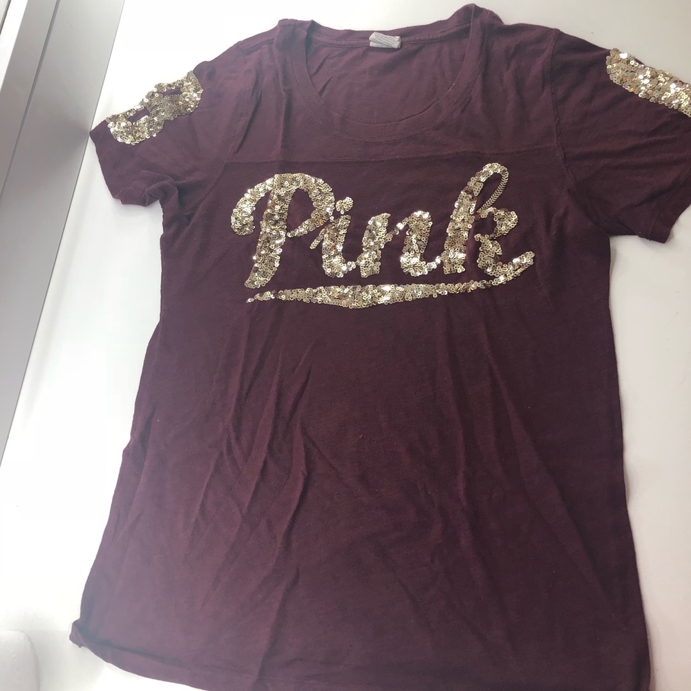 VS PINK Burgundy T-Shirt